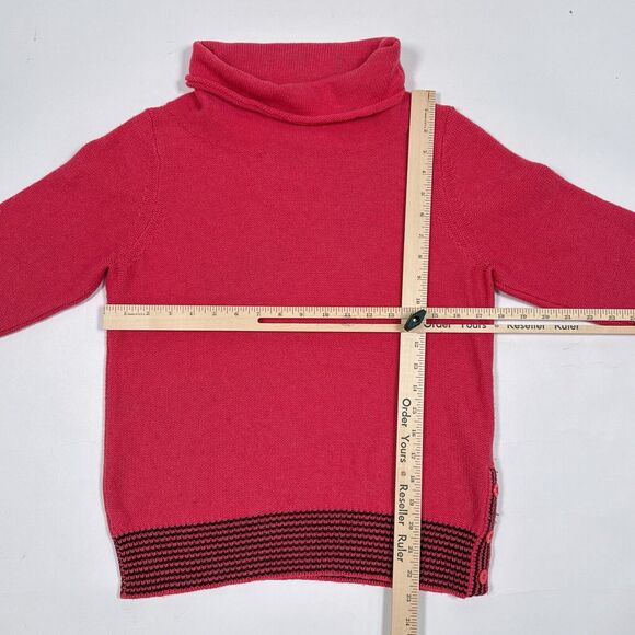 Patagonia Sweater Womens Size Medium Pink Lambswool Cowl Neck Pullover Knit - Picture 7 of 9